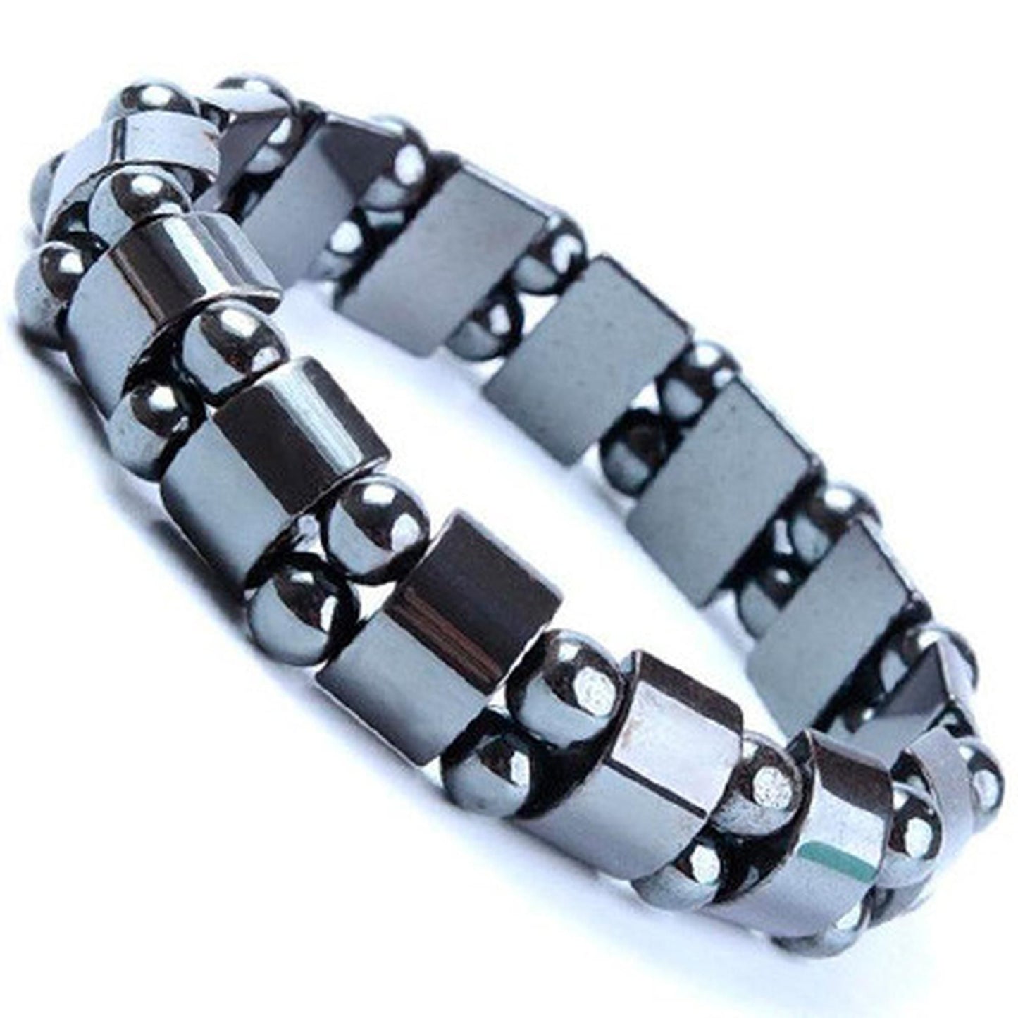 Unisex Stylish Magnetic Black Stone Bracelet