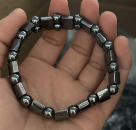Unisex Stylish Magnetic Black Stone Bracelet