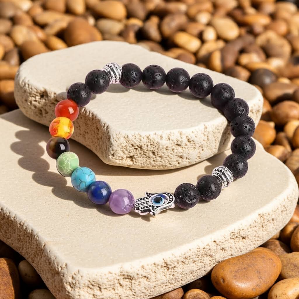 Classic 7 Chakra Beads Bracelet Pack of 1