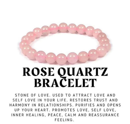 Rose Quartz Stones Bracelet