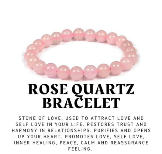 Rose Quartz Stones Bracelet