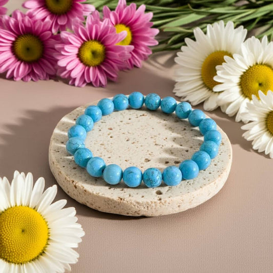 Firoza (Turquoise) Stone-Beads Bracelet